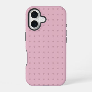 Elegantes Herz Muster Rosa Handyhülle / iPad Hülle iPhone 16 Hülle