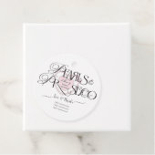 Elegantes Herz Perlen Prosecco Bubbly Brautparty Geschenkanhänger (Beispiel)