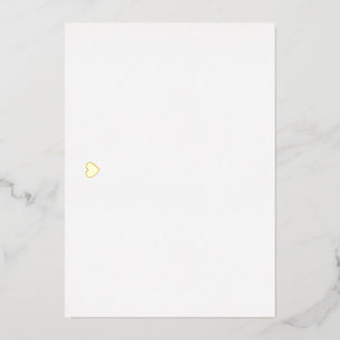 Elegantes Herz Real Gold Foil Stornierungskarte Folien Feiertagskarte