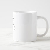 Elegantes Herzdesign Jumbo-Tasse (Rechts)