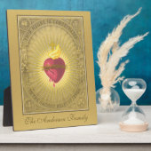 ELEGANTES HERZEN DES JESUS CONSECRATION PRAYER FOTOPLATTE (Seite)