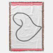 Elegantes Herzform-Design Decke (Vorderseite Vertikal)