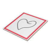 Elegantes Herzform-Design Fliese (Seite)