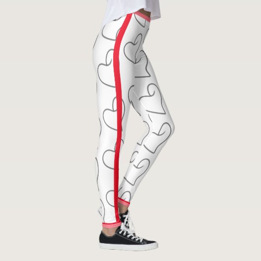 Elegantes Herzform-Design Leggings (Rechts)