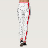 Elegantes Herzform-Design Leggings (Rückseite)