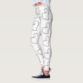 Elegantes Herzform-Design Leggings (Links)
