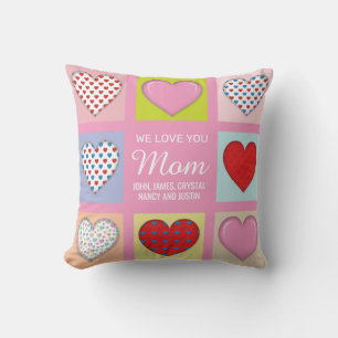 Elegantes herzliches Muttertags-Design-Kissen Kissen