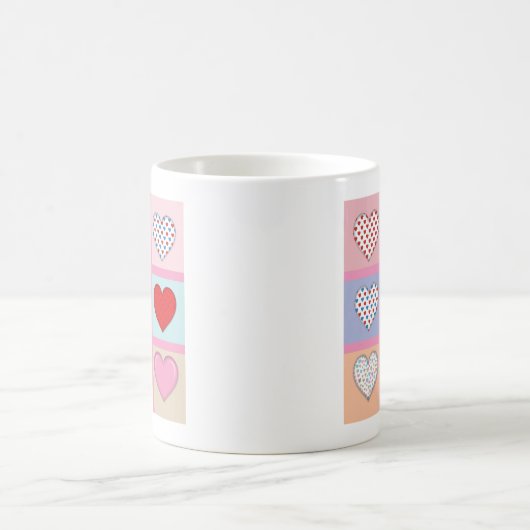 Elegantes, herzliches Muttertagsdesign Kaffeetasse (Mittel)