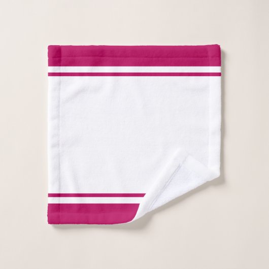 Elegantes Herzmuster Badhandtuch Set (Waschlappen)