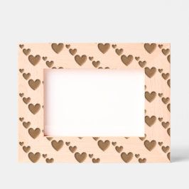 Elegantes Herzmuster in modernem, einfachem Muster Geätzte Rahmen