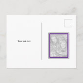 Elegantes High School Abschluss Foto Ankündigungspostkarte (Rückseite)