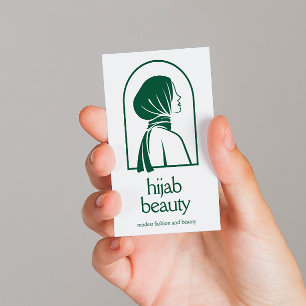Elegantes Hijab-Logo Minimalistisch islamisch Visitenkarte