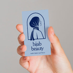 Elegantes Hijab-Logo Minimalistisch islamisch Visitenkarte