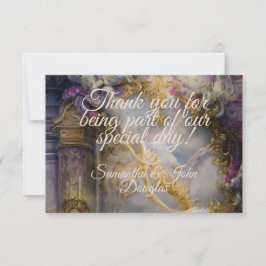 Elegantes Himmlisches Gold-Tor, Goldtext Dankeskarte