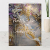 Elegantes Himmlisches Gold-Tor, Goldtext Karte (Vorderseite)