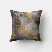 Elegantes Himmlisches Gold-Tor, Goldtext Kissen (Rückseite)