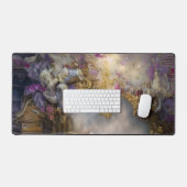 Elegantes Himmlisches Gold-Tor, Goldtext Schreibtischunterlage (Tastatur & Maus)