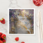 Elegantes Himmlisches Gold-Tor, Goldtext Serviette (Beispiel)