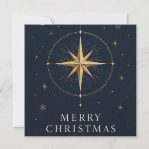 Elegantes himmlisches Weihnachten im Stil von Mitt Karte