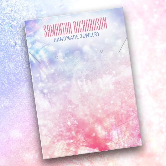 Elegantes, hochklassiges Holografisches Schmuckhan Visitenkarte