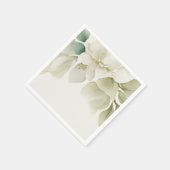 Elegantes Hochzeitband Mute Green Serviette (Ecke)