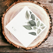 Elegantes Hochzeitband Mute Green Serviette