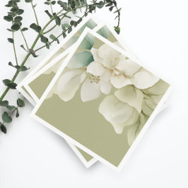 Elegantes Hochzeitband Mute Green Serviette