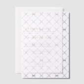 Elegantes Hochzeitgold Dankeschön-Message-Overlay Pergament Einladungen (Versetzt (Einladung))