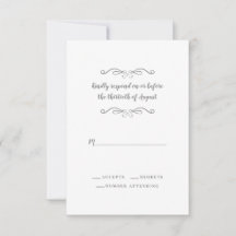 Elegantes Hochzeitgrau Klassik Minimalistisch
