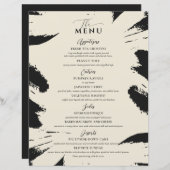 Elegantes Hochzeitmenü Drei-Stufen-Knochen Schwarz (Vorne/Hinten)