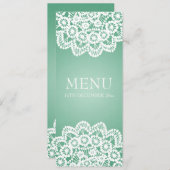 Elegantes Hochzeits-Menü-Vintages Menükarte (Vorne/Hinten)