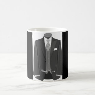Elegantes Hochzeits-Tuxedo Trauzeuge Tasse Geschen