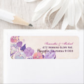 Elegantes Hochzeitsadresslabel (Insitu)