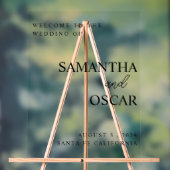 Elegantes Hochzeitsamkeitszeichen Acrylschild (Neutral)