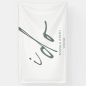 Elegantes Hochzeitsbanner Banner (Vertikal)