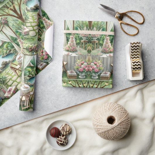 Elegantes Hochzeitsbastelprojekt oder Geschenk Geschenkpapier (Kunsthandwerk)