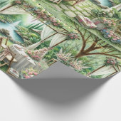 Elegantes Hochzeitsbastelprojekt oder Geschenk Geschenkpapier (Ecke)