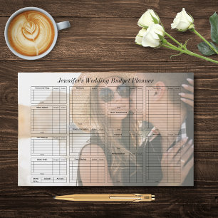 elegantes Hochzeitsbudget Planer Foto