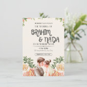 "Elegantes Hochzeitsdesign Einladung (Stehend Vorderseite)