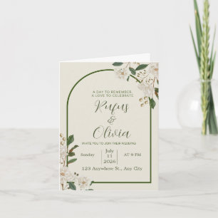 Elegantes Hochzeitsdesign - Personalisiert Einladung