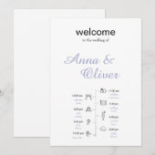 Elegantes Hochzeitsdesign Save The Date (Vorne/Hinten)