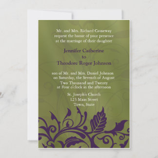 Elegantes Hochzeitseinladungen Blumendesign für Bl Einladung