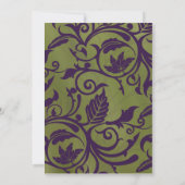 Elegantes Hochzeitseinladungen Blumendesign für Bl Einladung (Rückseite)