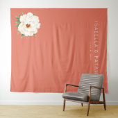 Elegantes Hochzeitseinladungsdesign Wandteppich (Beispiel (Horizontal))