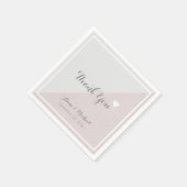 elegantes Hochzeitsempfang-Party Serviette (Ecke)