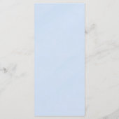 Elegantes Hochzeitsessen in Blau und Gold Menükarte (Rückseite)