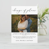 Elegantes Hochzeitsfeiern/Planungsumbau Foto Ankündigung (Stehend Vorderseite)