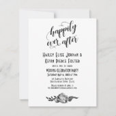 Elegantes Hochzeitsfest nach Peonies Einladung (Vorderseite)