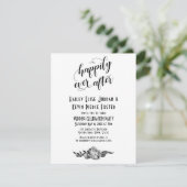 Elegantes Hochzeitsfest nach Peonies Einladung (Stehend Vorderseite)