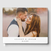 Elegantes Hochzeitsfoto Gästebuch (Vorderseite)